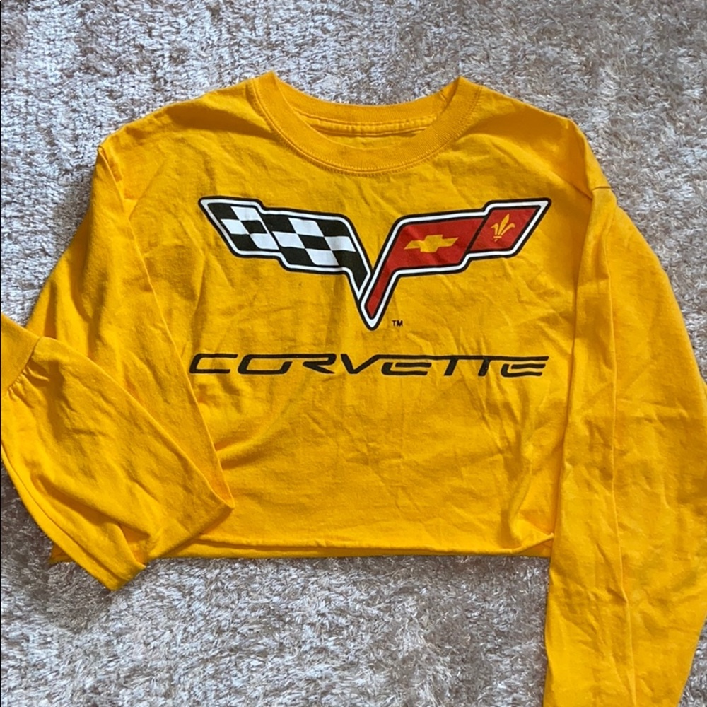 corvette cropped long sleeve